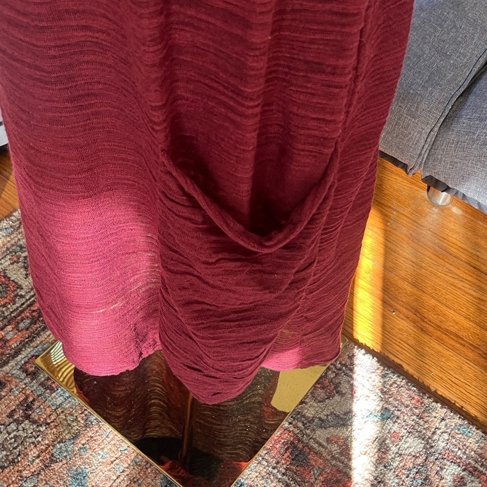 Sarah Pacini Rich Red Knit dress with pocket. size Small? - Picture 2 of 4